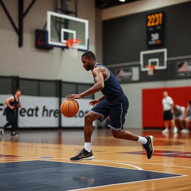 Dribbling skills in basketball